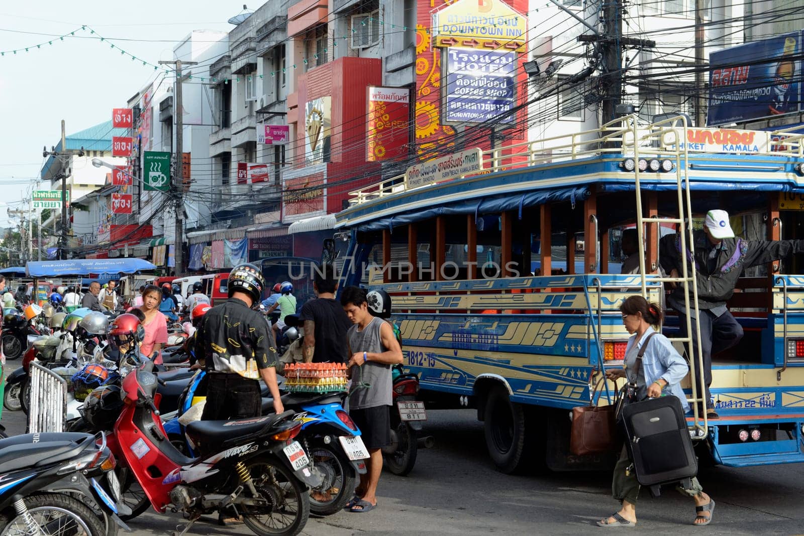 the city centre of phuket at the day Market in the city of Phuket on the Phuket Island in the south of Thailand in Southeastasia...