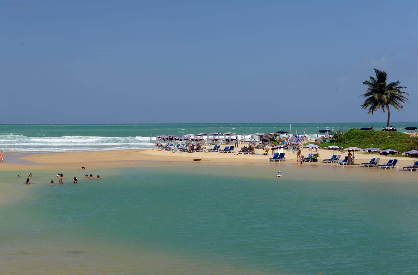the Hat Nai Harn Beach near Rawai in the south on the Phuket Island in the south of Thailand in Southeastasia...