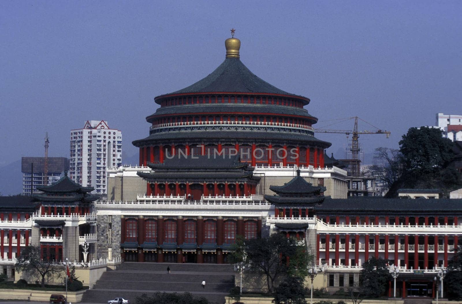 the city theater of Chongqing in the province of Sichuan in china in east asia.