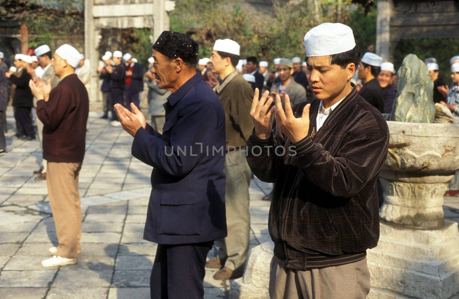 Muslim people in the city of xian in china in east asia.