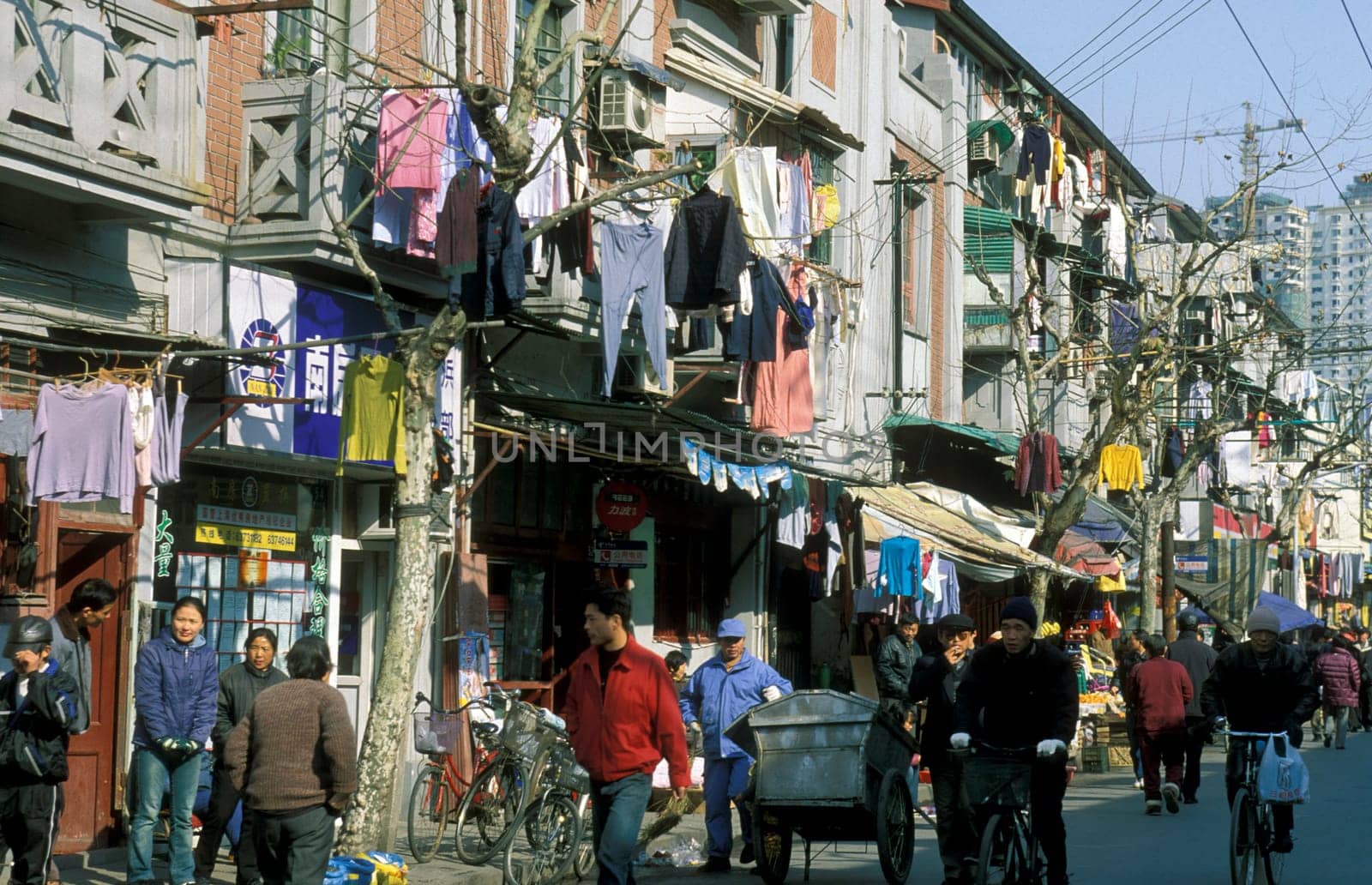 the old town in the City of Shanghai in china in east asia.