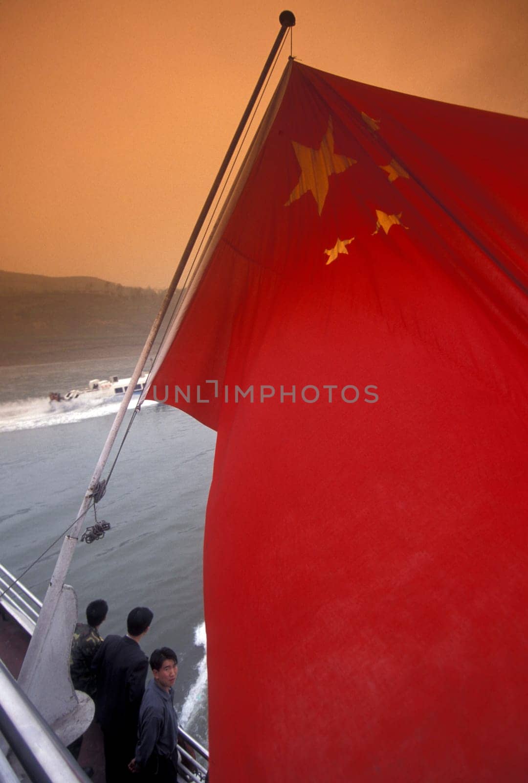 the landscape of the yangzee river in the three gorges valley up of the three gorges dam projecz in the province of hubei in china.