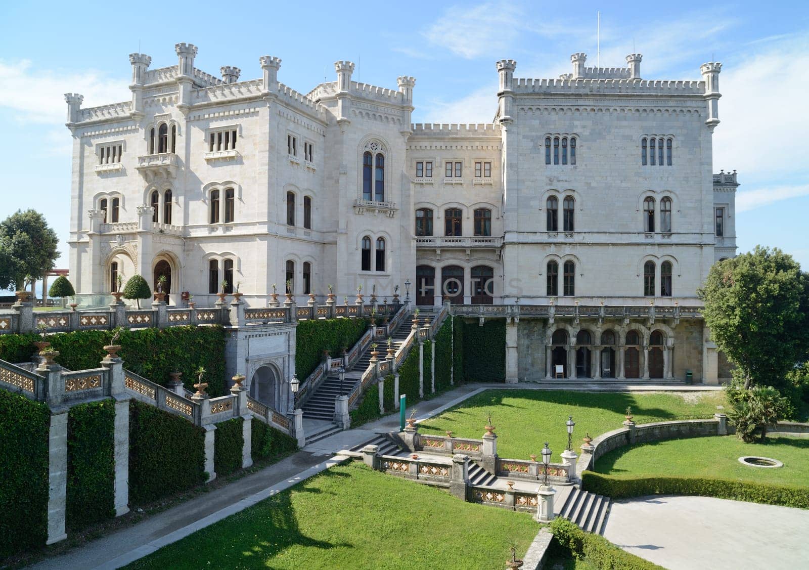Miramare Castle with park in Trieste (Italy).
