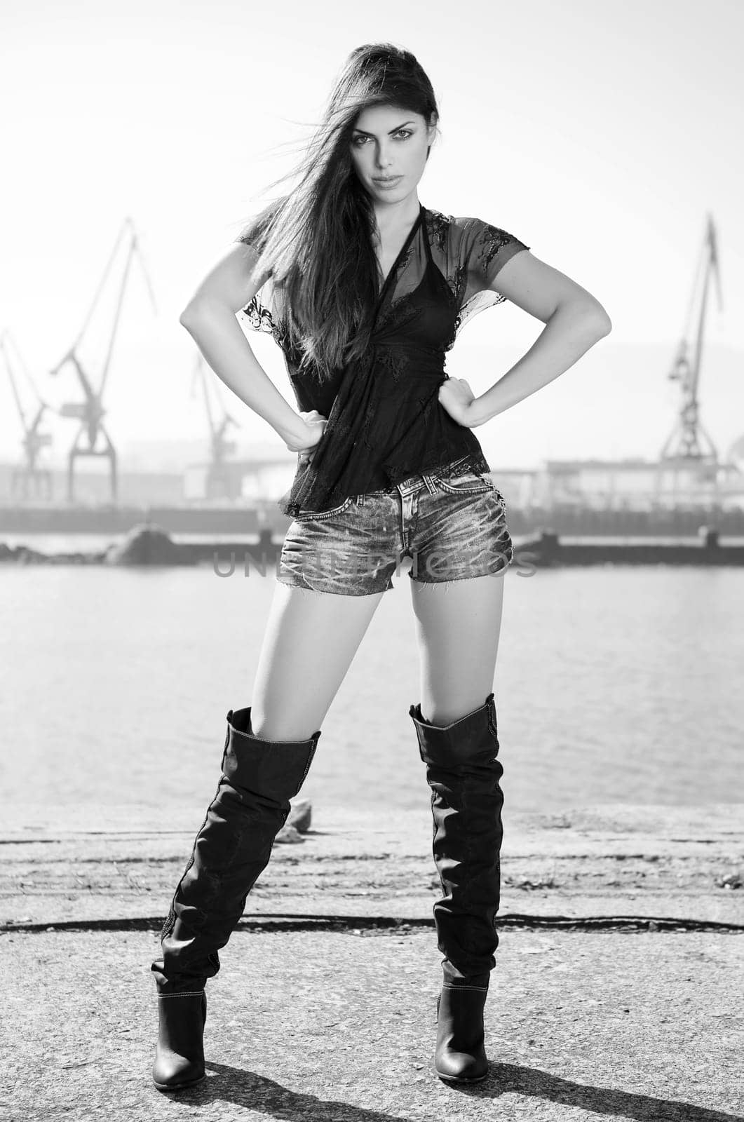 image of fashion woman wearing cool clothing