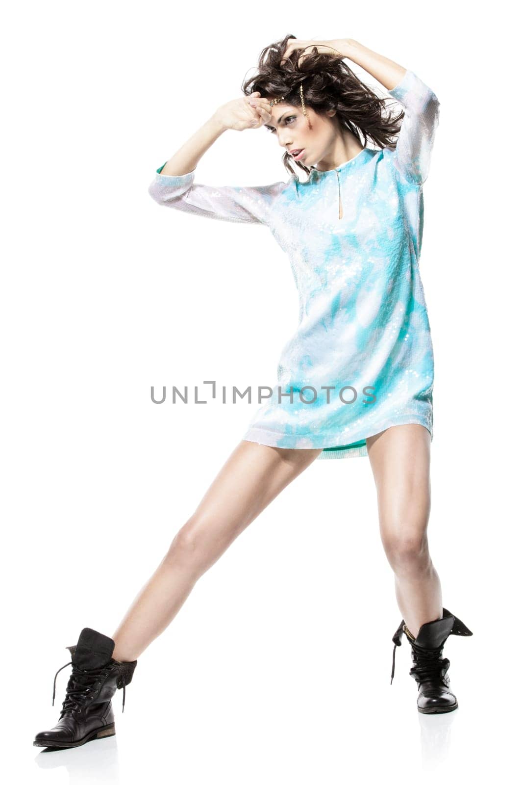 image of fashion woman wearing cool designer clothing