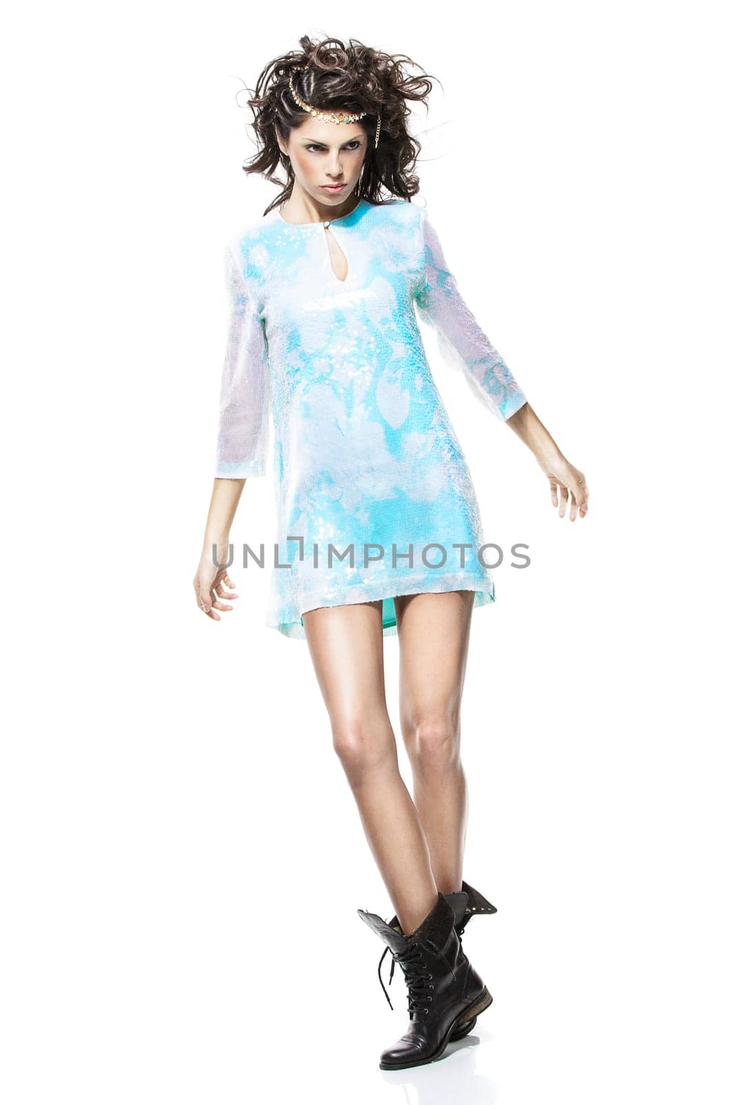 image of fashion woman wearing cool designer clothing