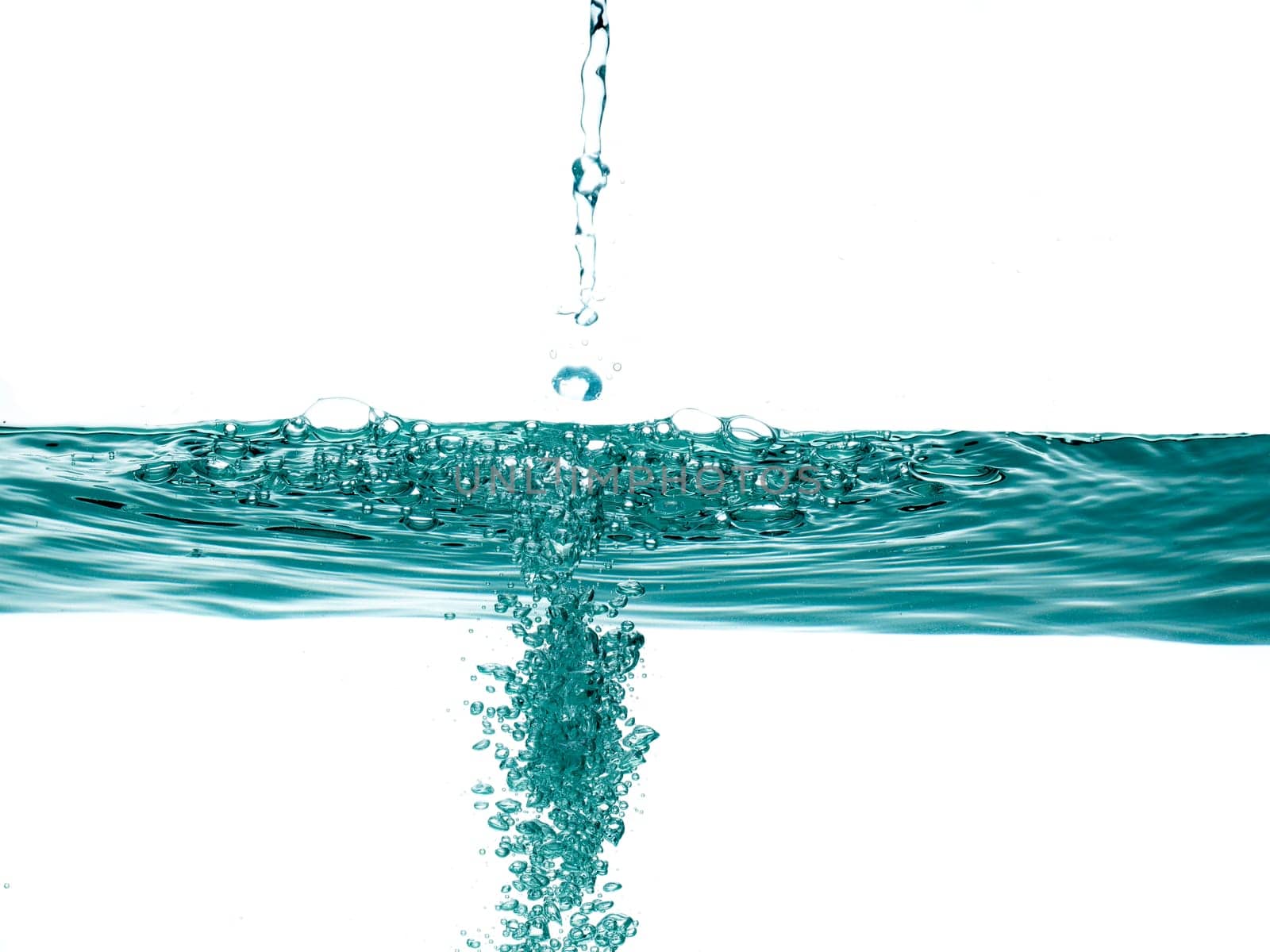 conceptual splashing water or beverage, ocean or a river