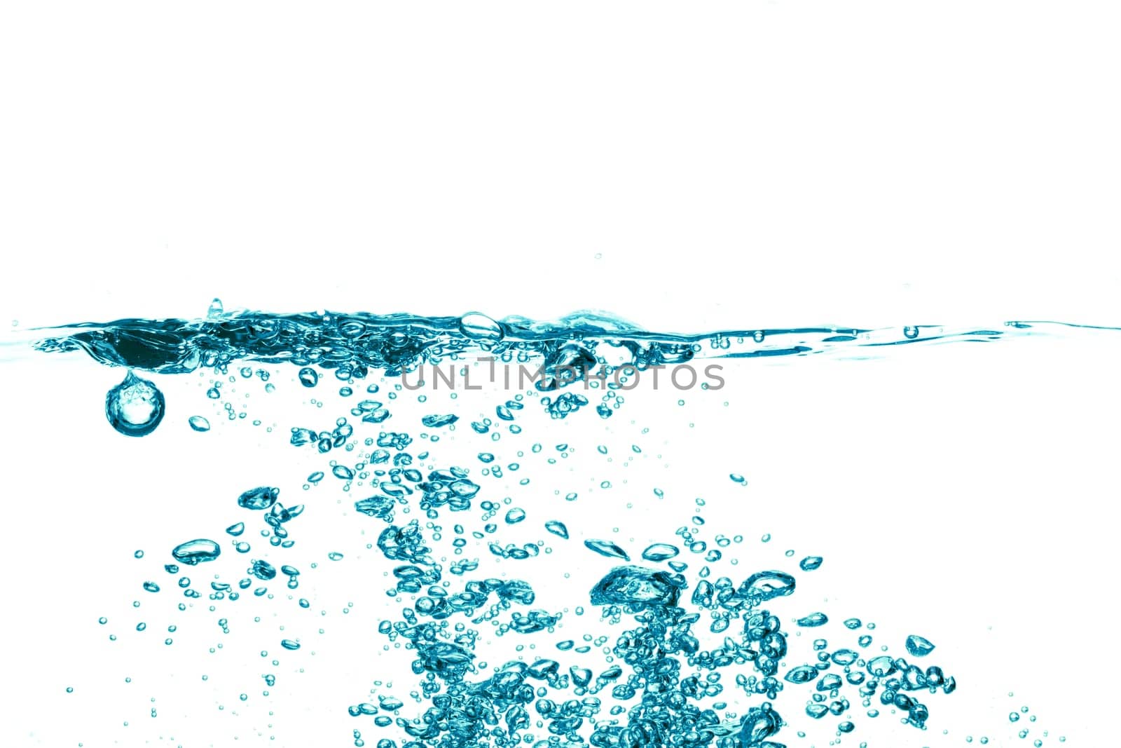 conceptual splashing water or beverage, ocean or a river