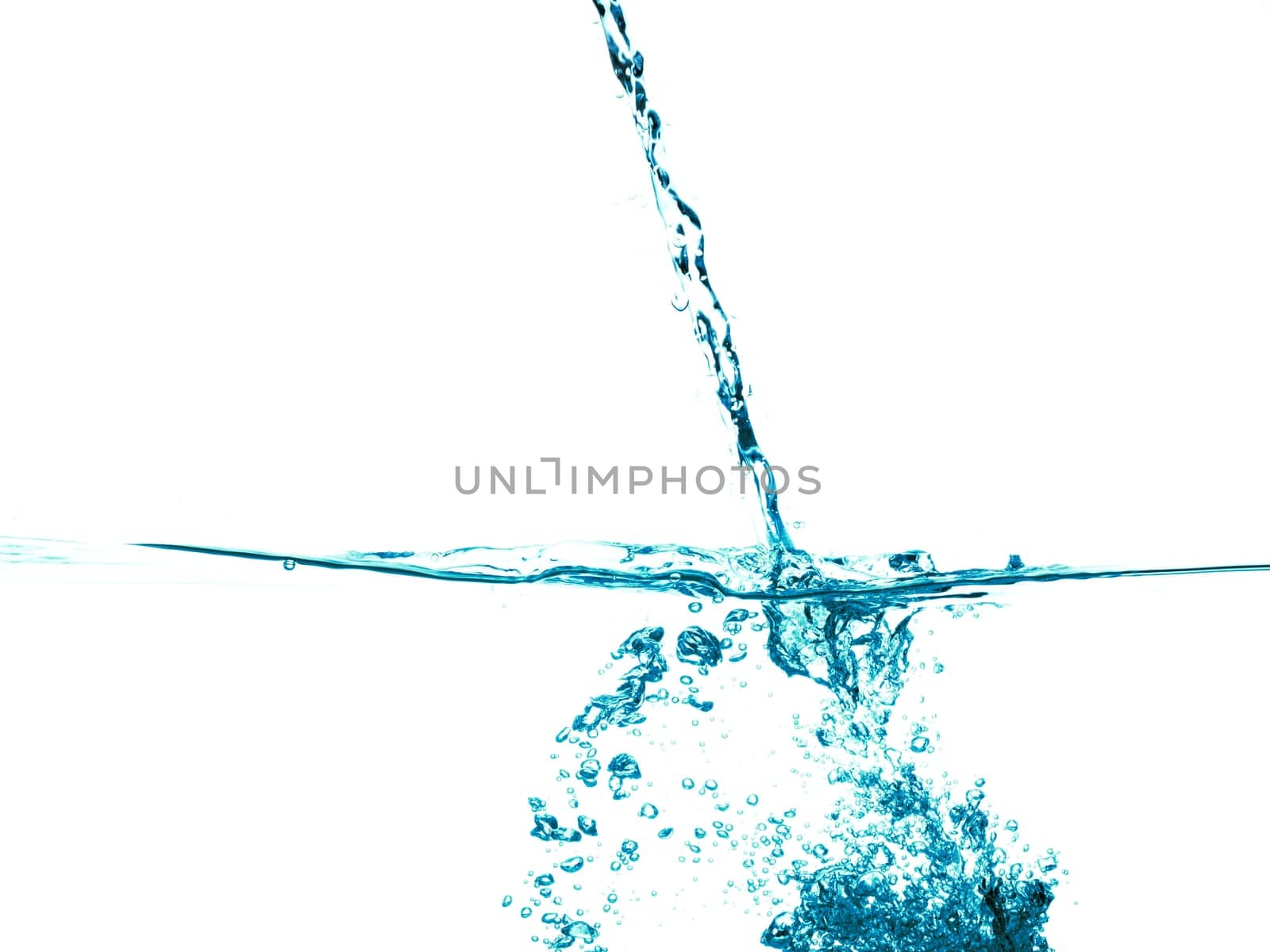conceptual splashing water or beverage, ocean or a river