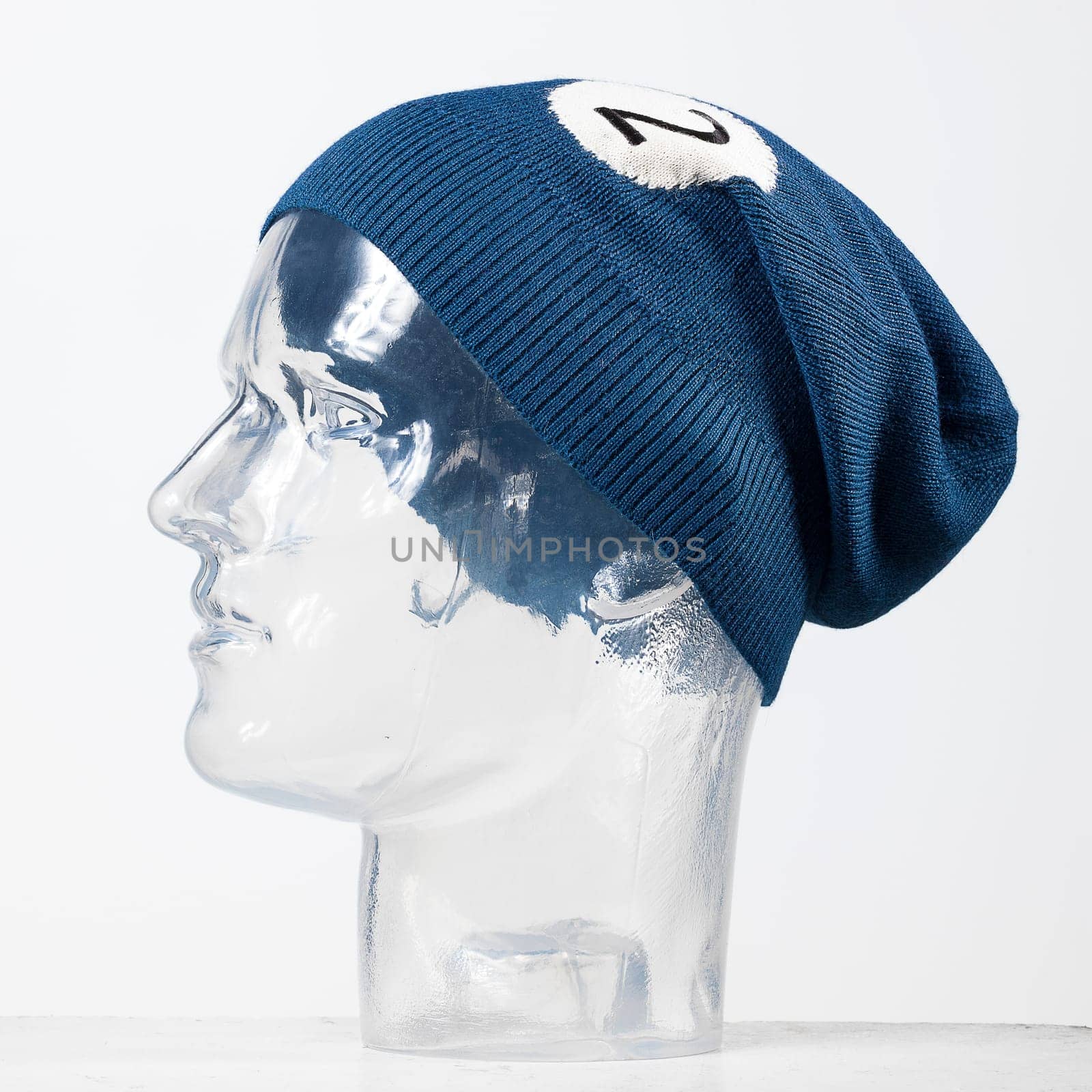 modern hat made of wool in a clear background