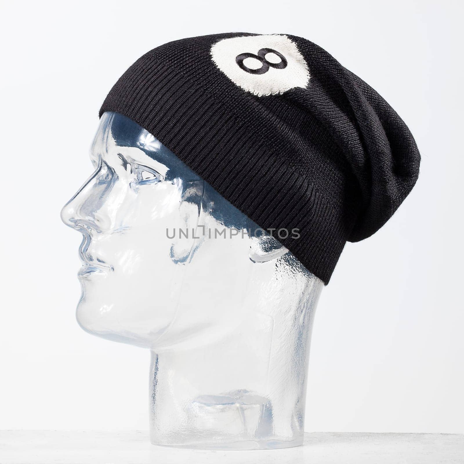 modern hat made of wool in a clear background