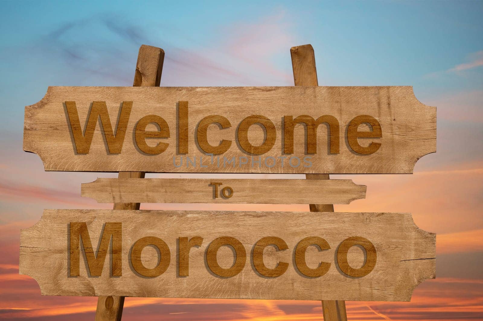 welcome to jamaica sign on wood background with blending national flag
