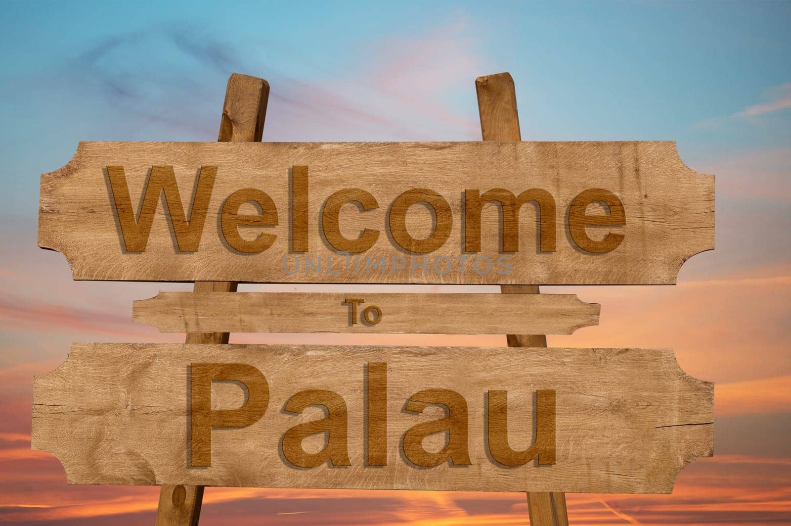 welcome to jamaica sign on wood background with blending national flag