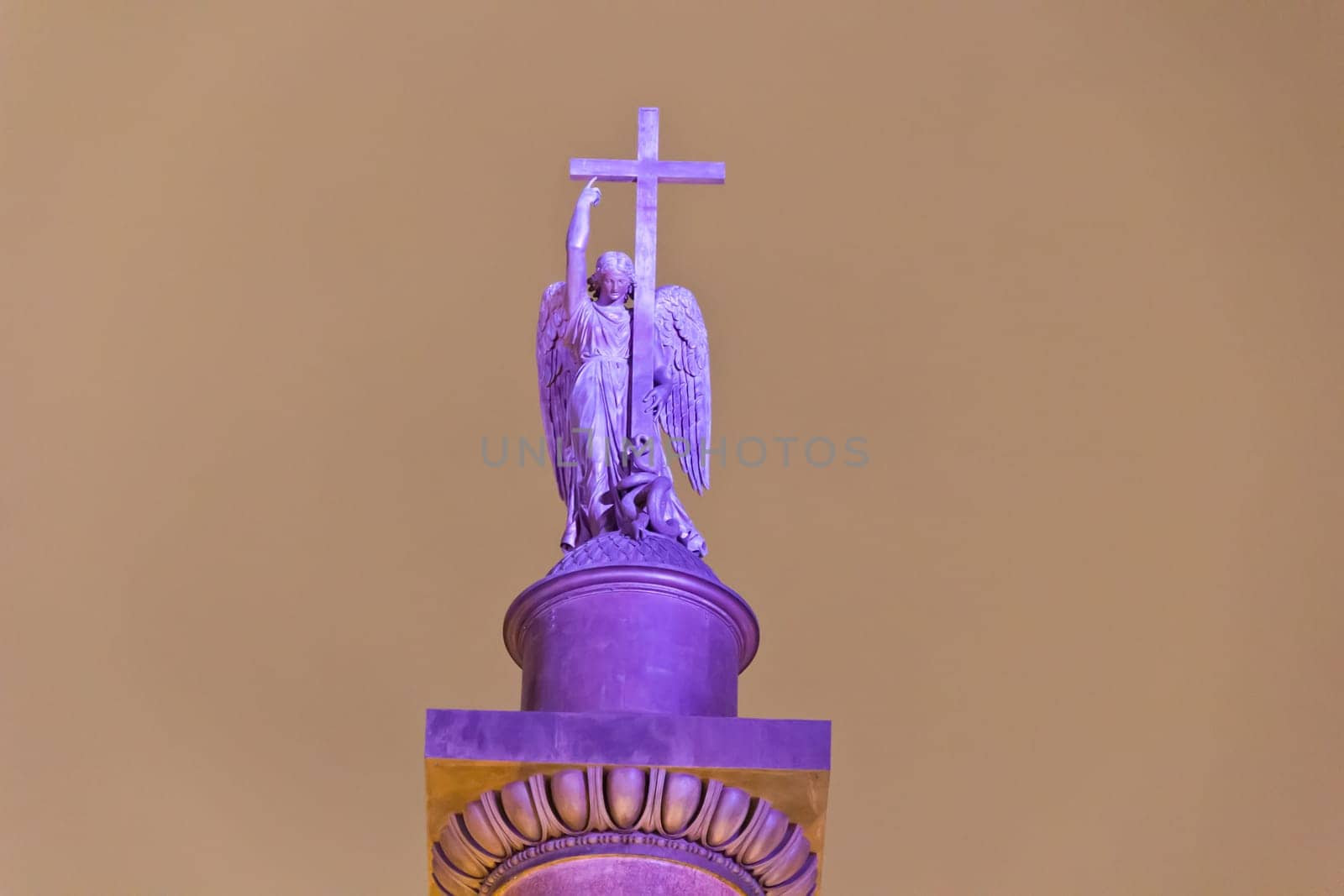 Angel is symbol of Russian town Sankt Petersburg