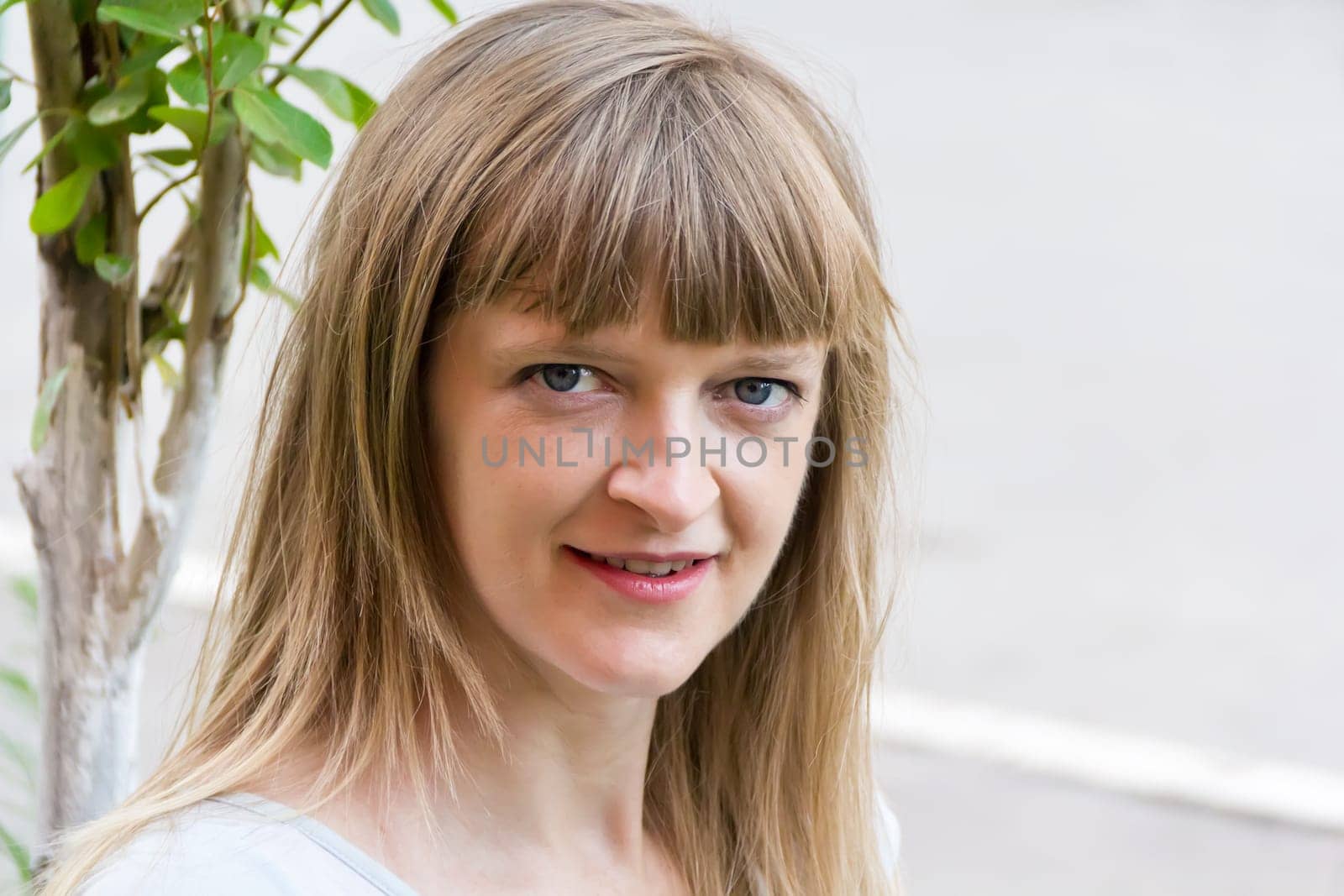 Image of beautiful blond woman with long hair