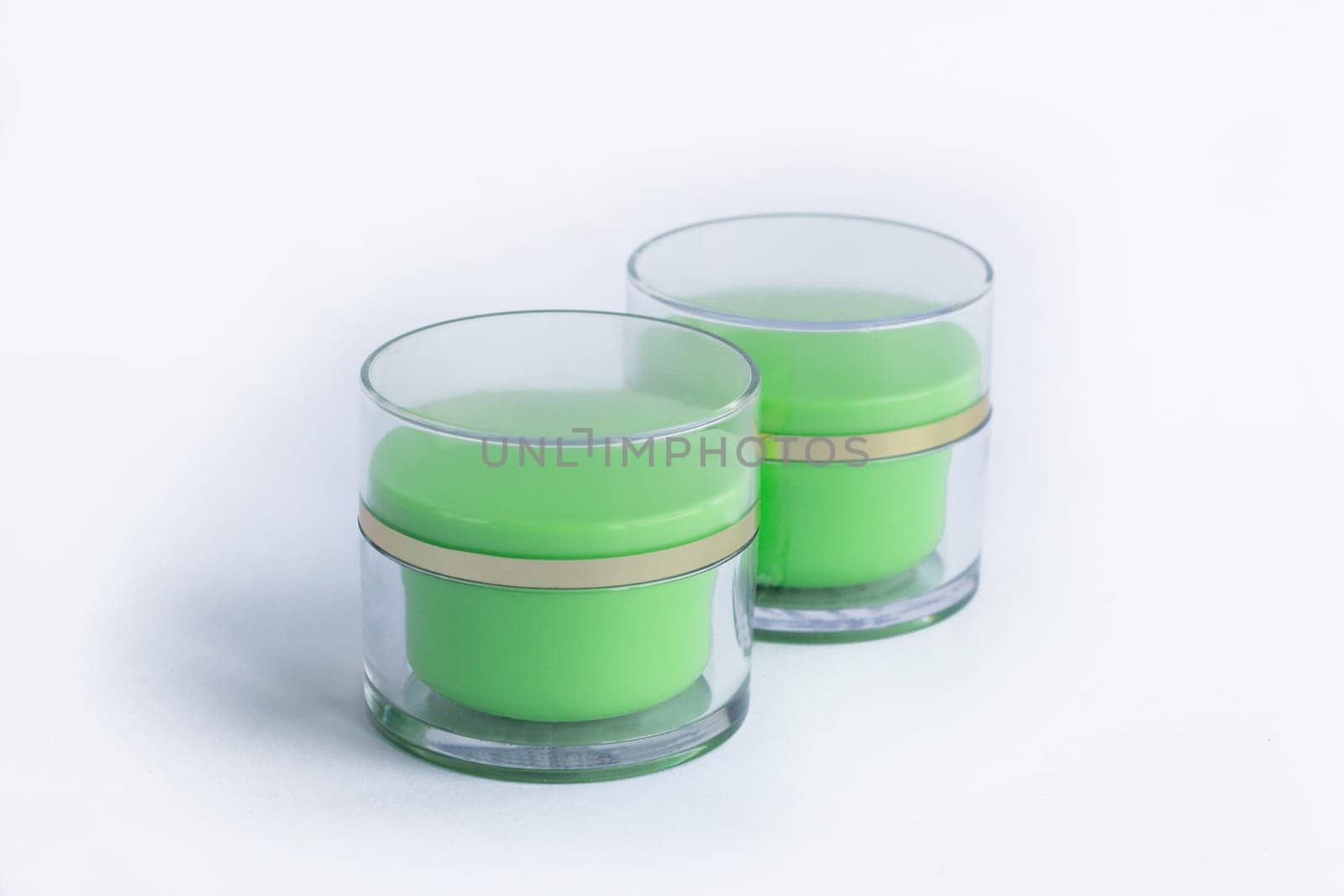 Cosmetic set of cream bottles
