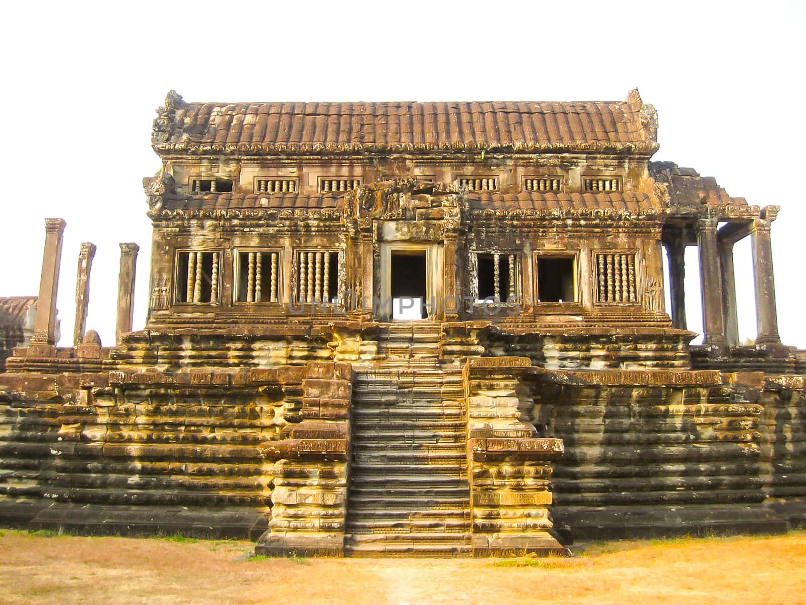 The Angkor Wat Temple, Siem Reap, Cambodia at sunset