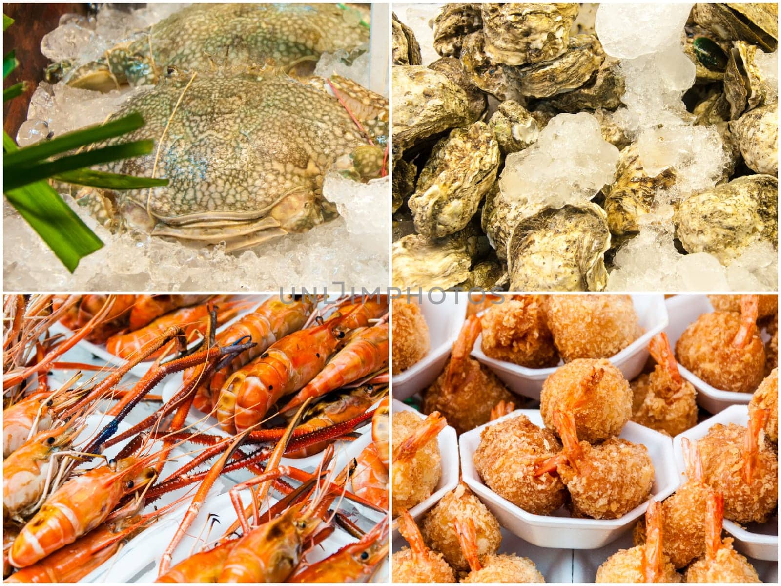 Photo collage of Thai Seafood