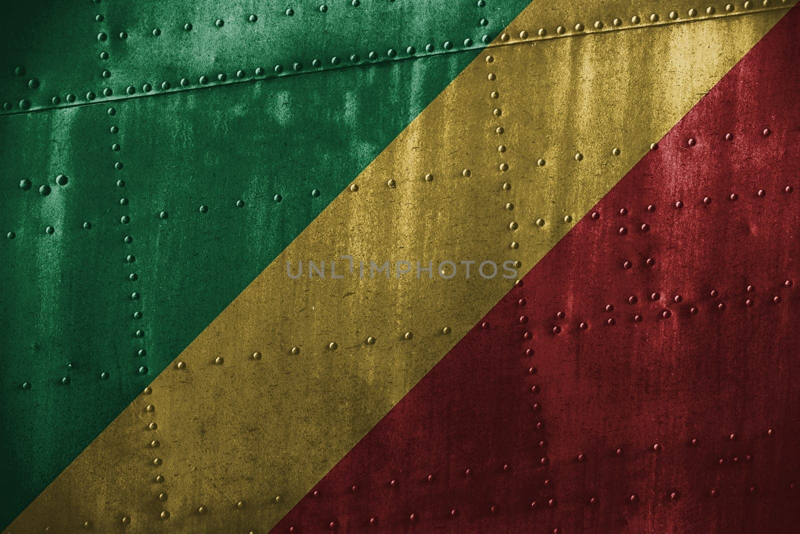metal texutre or background with congo flag