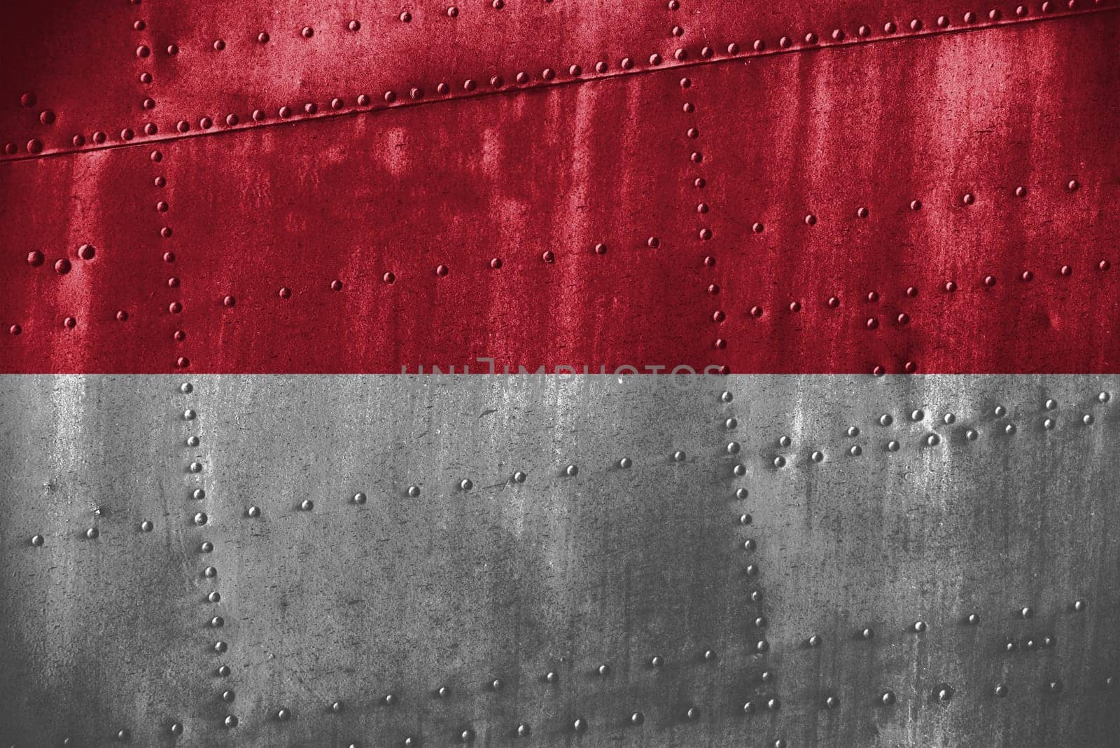 metal texutre or background with monaco flag