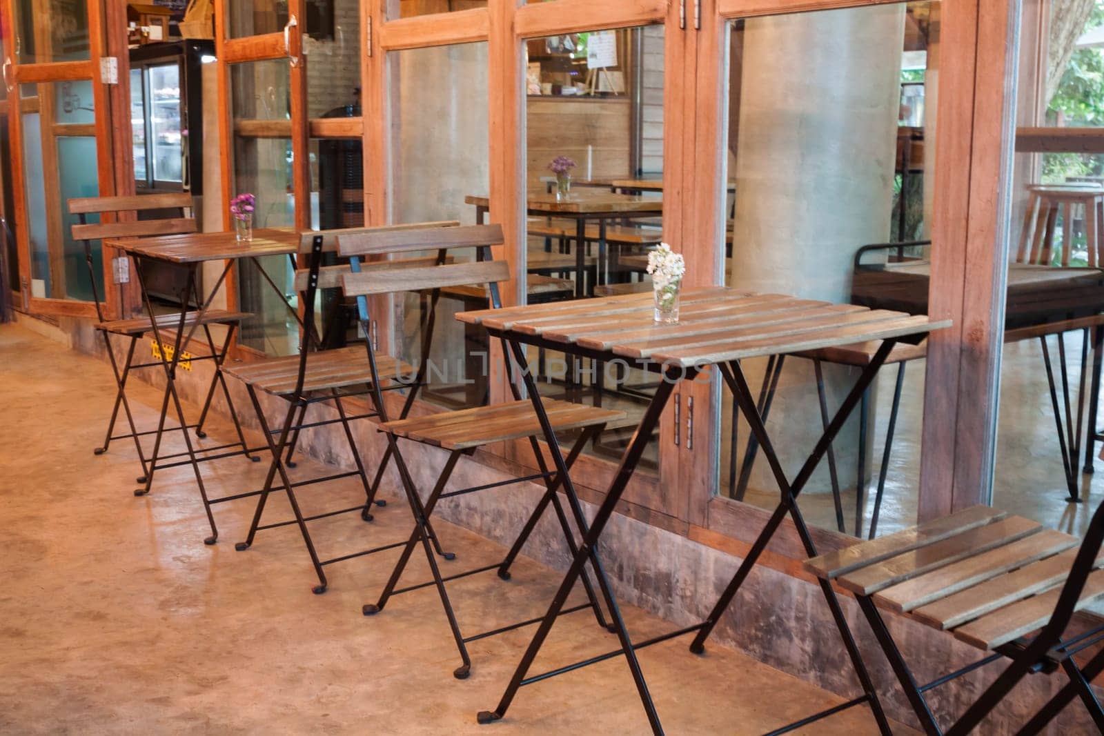 Decoration interior in coffee shop, stock photo