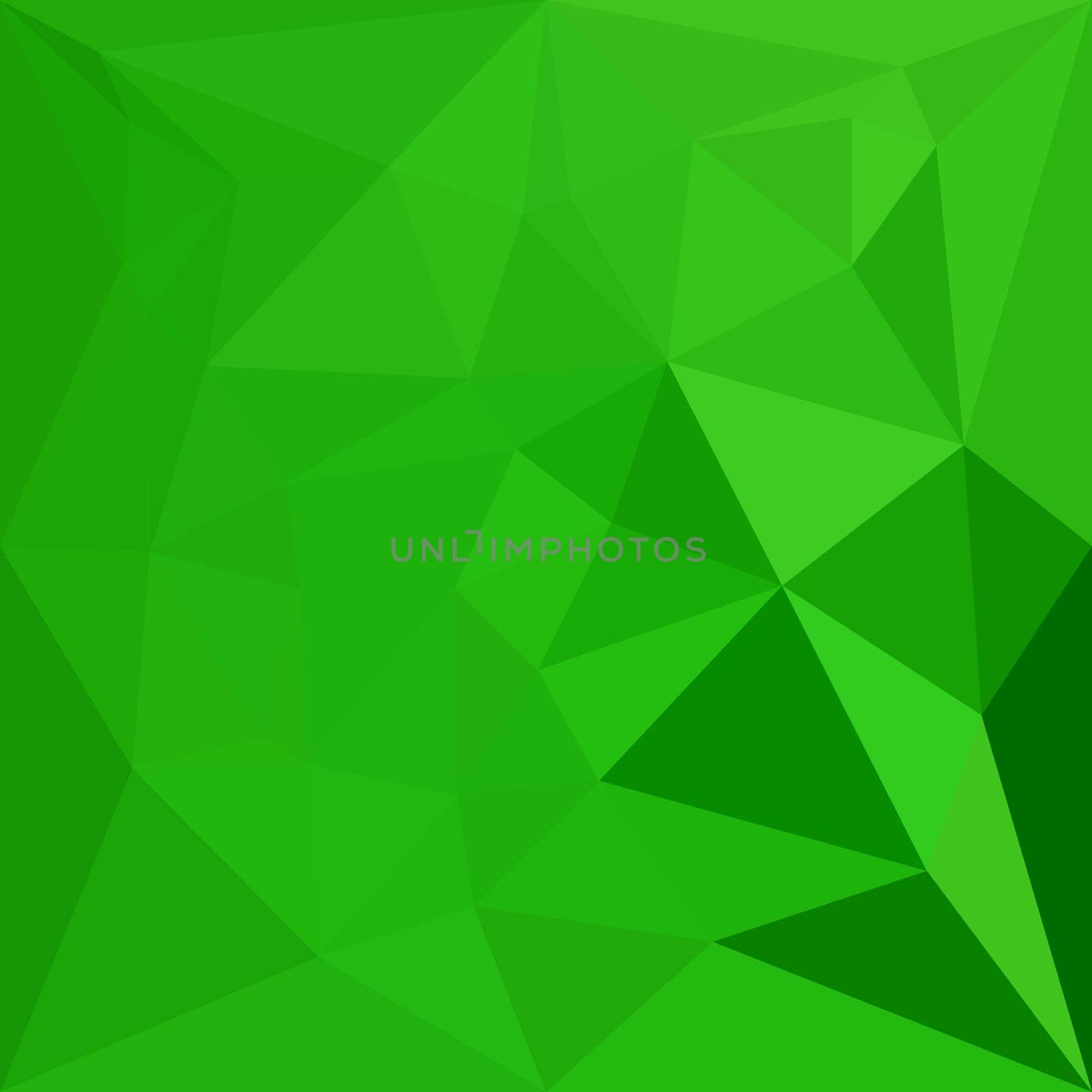 Low polygon style illustration of a bittter lemon green abstract geometric background.