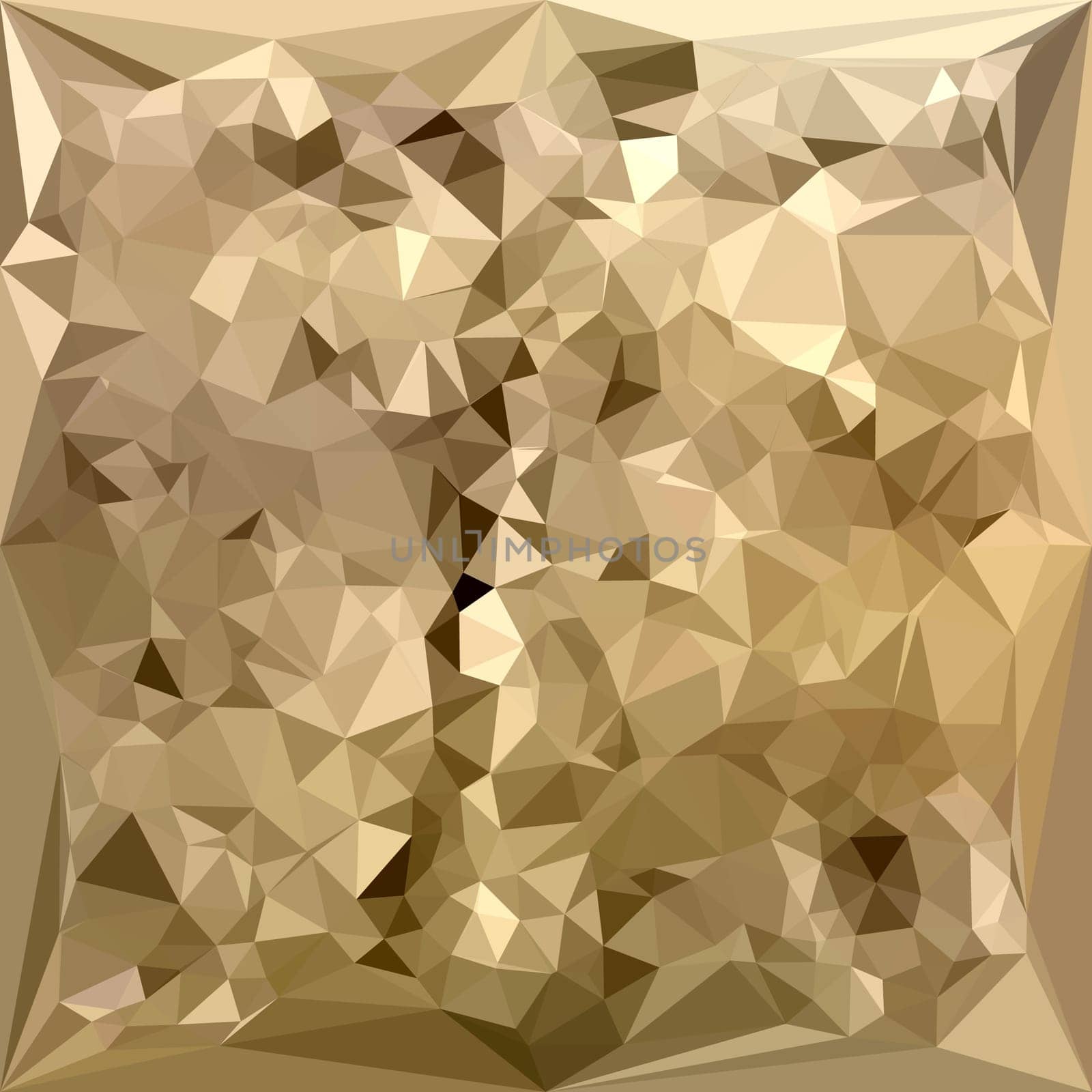 Low polygon style illustration of a french beige abstract geometric background.