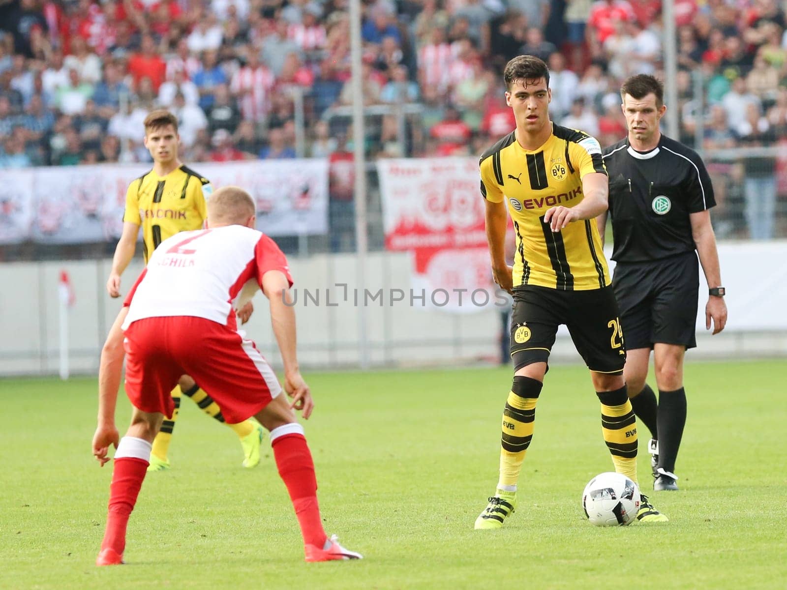 Test match Hallescher FC against Borussia Dortmund on 23.08.2016 in the Erdgas Sportpark Halle/Saale