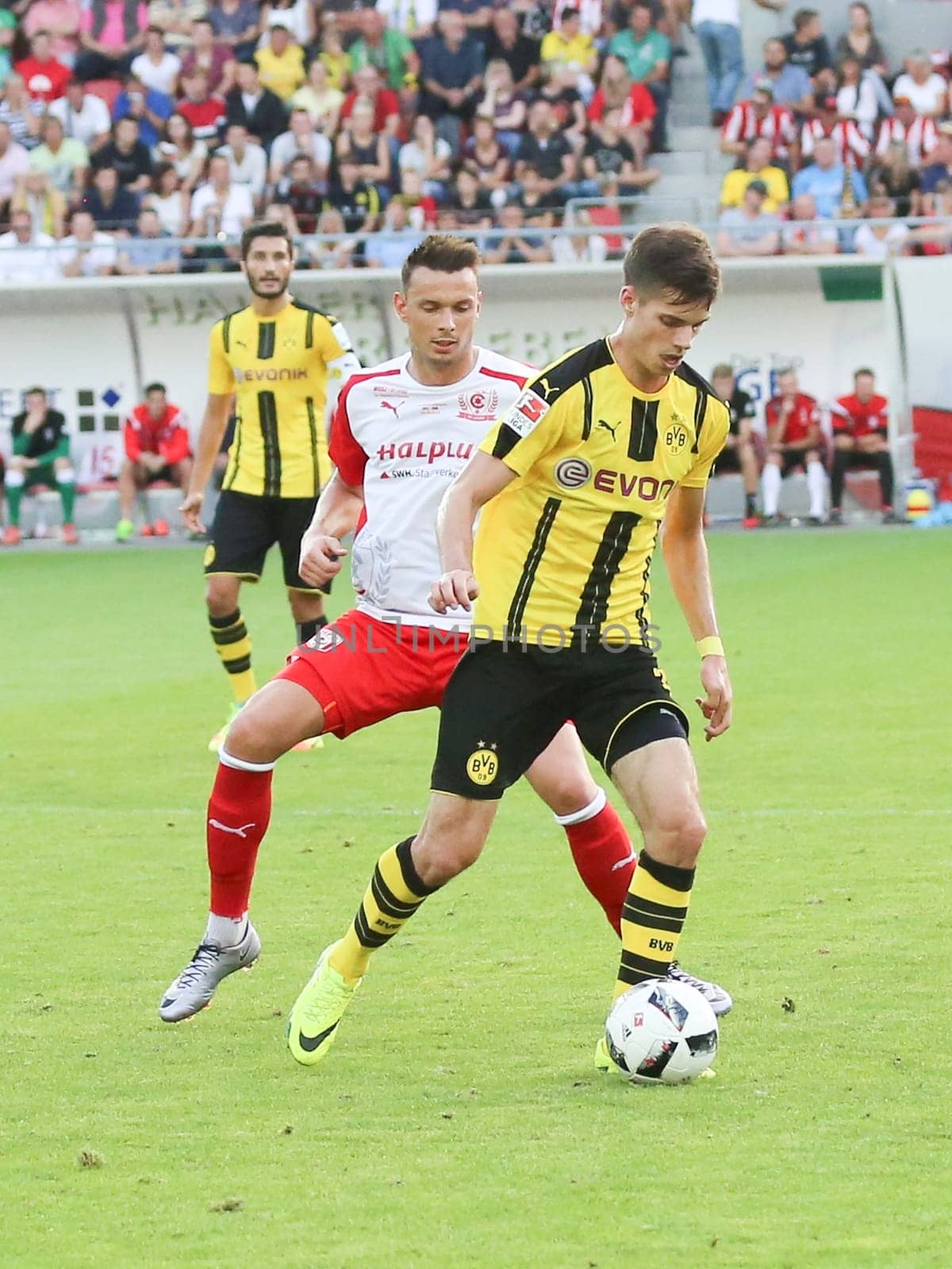 Test match Hallescher FC against Borussia Dortmund on 23.08.2016 in the Erdgas Sportpark Halle/Saale