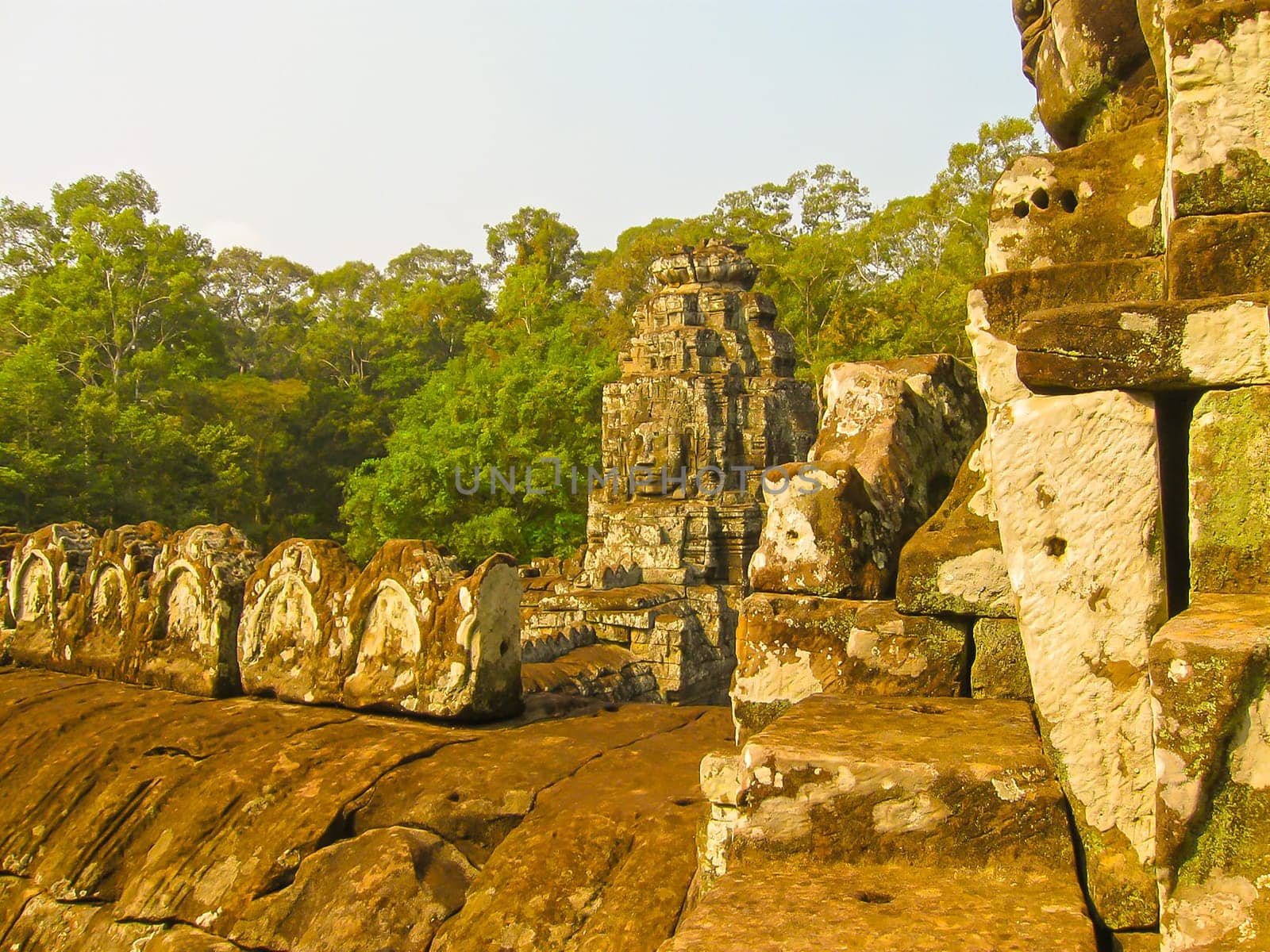 The Bayon stone faces of the people, Siem reap, Cambodia, was inscribed on the UNESCO World Heritage List in 1992.