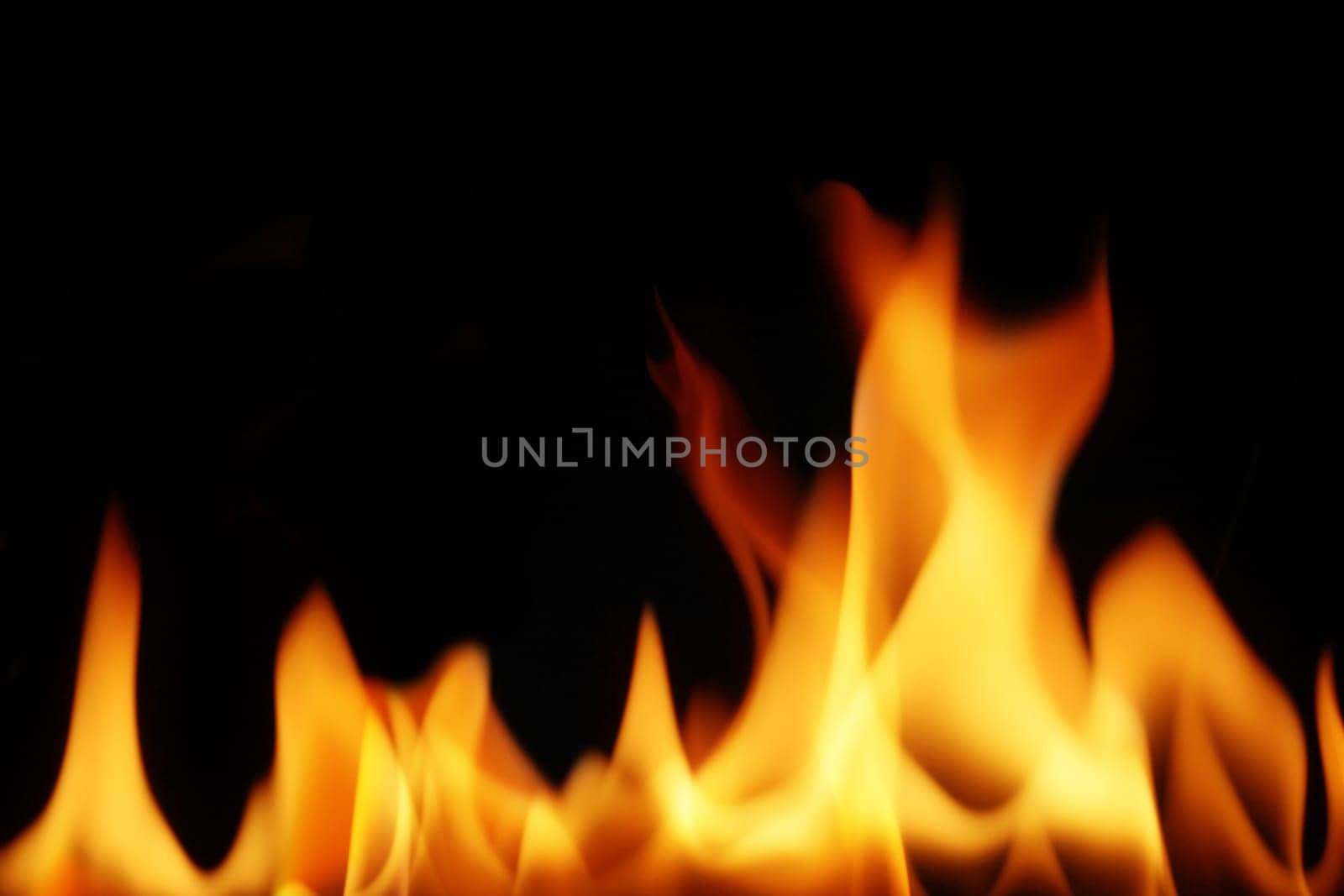 fire flames on a black background