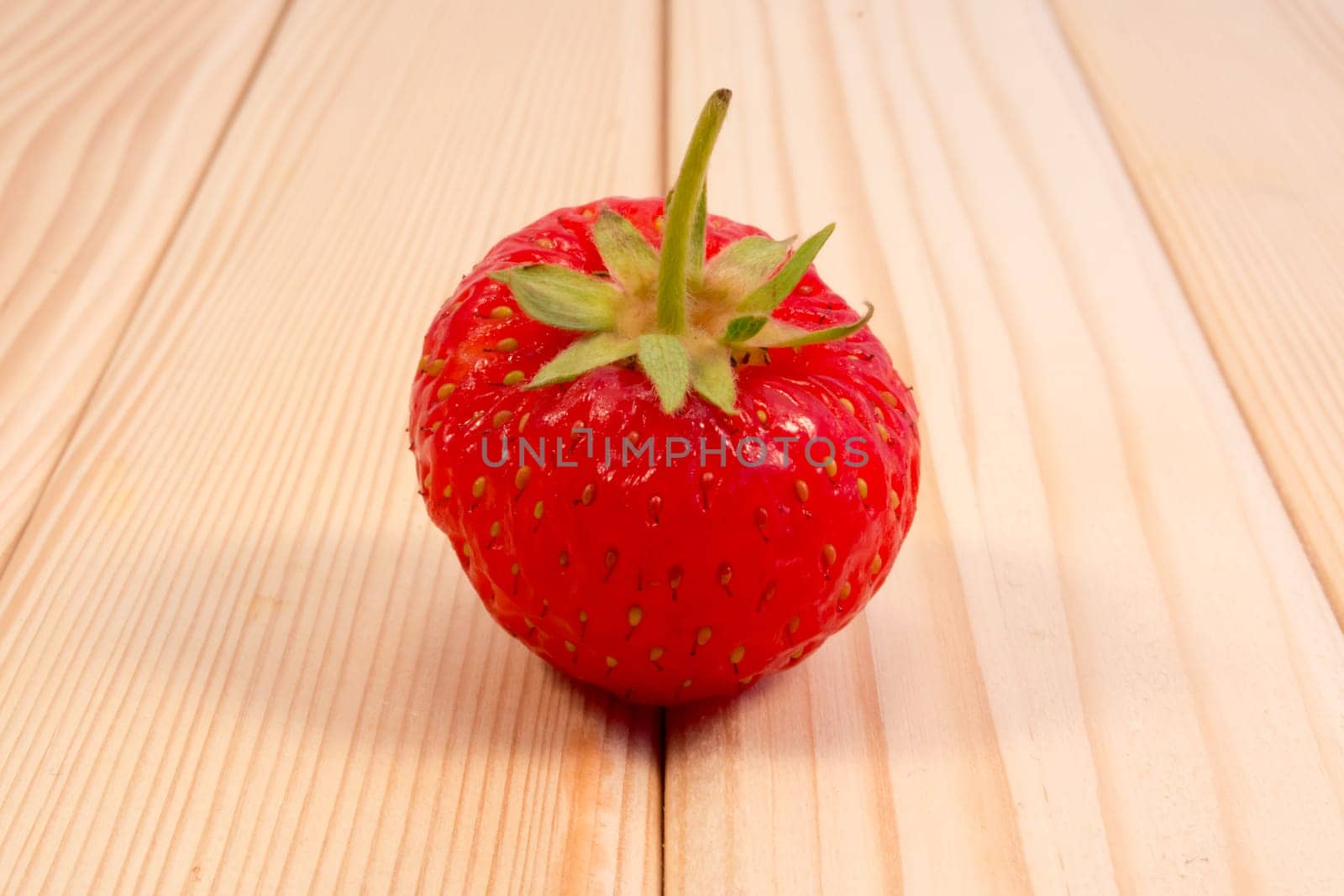 Strawberry on the wooden table