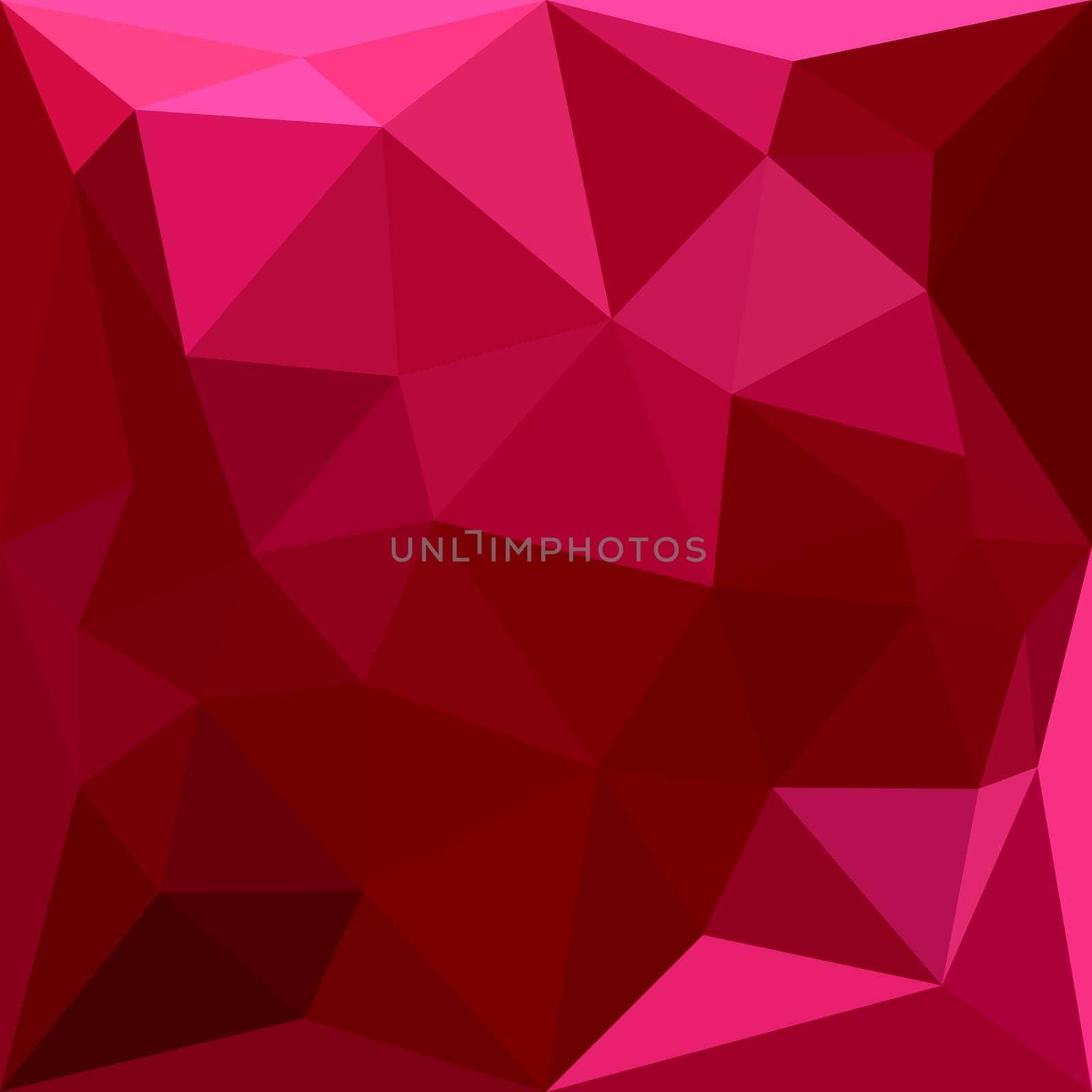 Low polygon style illustration of a firebrick red abstract geometric background.