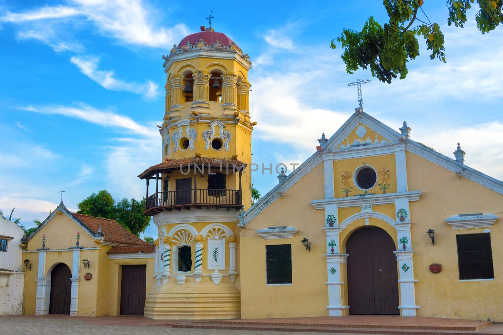 Historic Santa Barbara Church in Mompox, Colombia