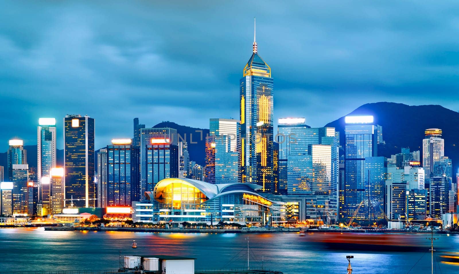 Hong Kong City skylines at Night