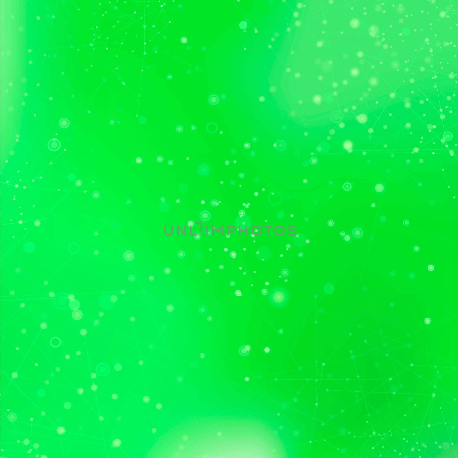 Green Technology Background with Particle, Molecule Structure. Genetic and Chemical Compounds. Communication Concept. Space and Constellations.