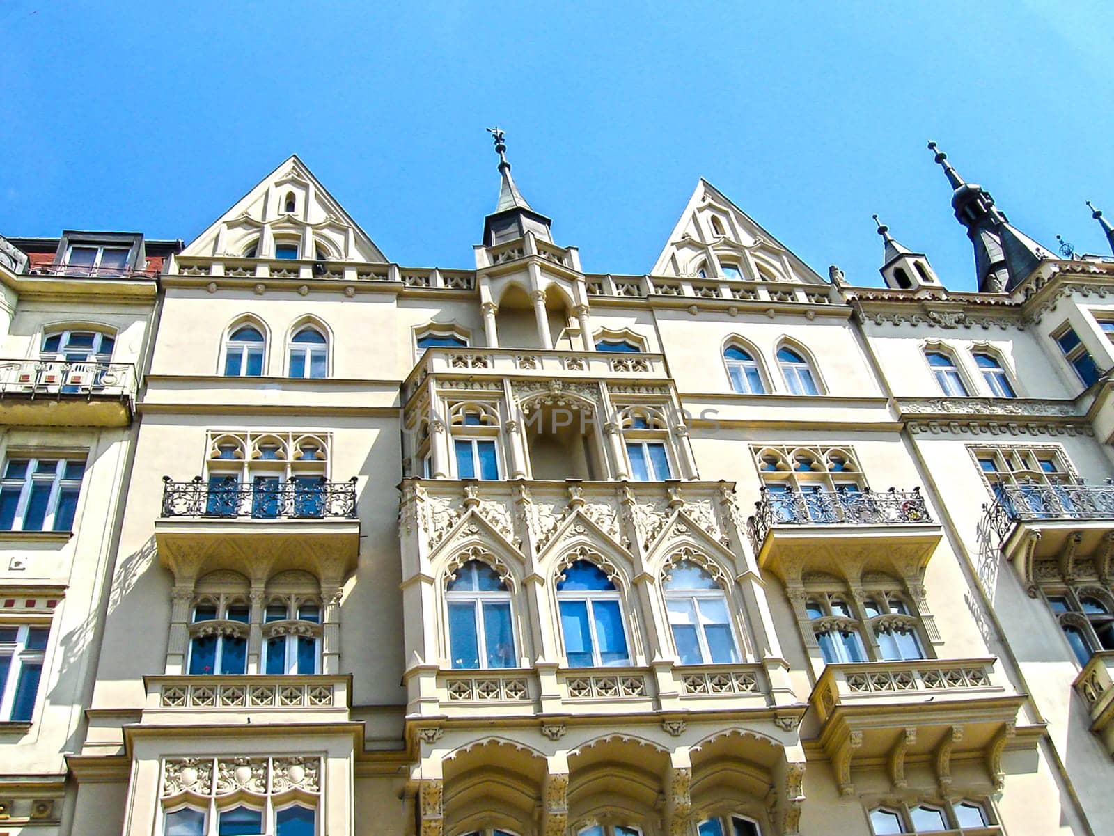 Prague houses in old town, Czech Republic