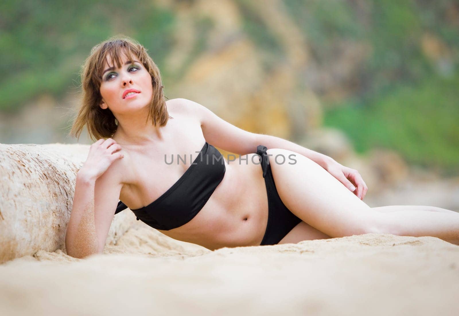 image of fashion woman wearing cool designer clothing