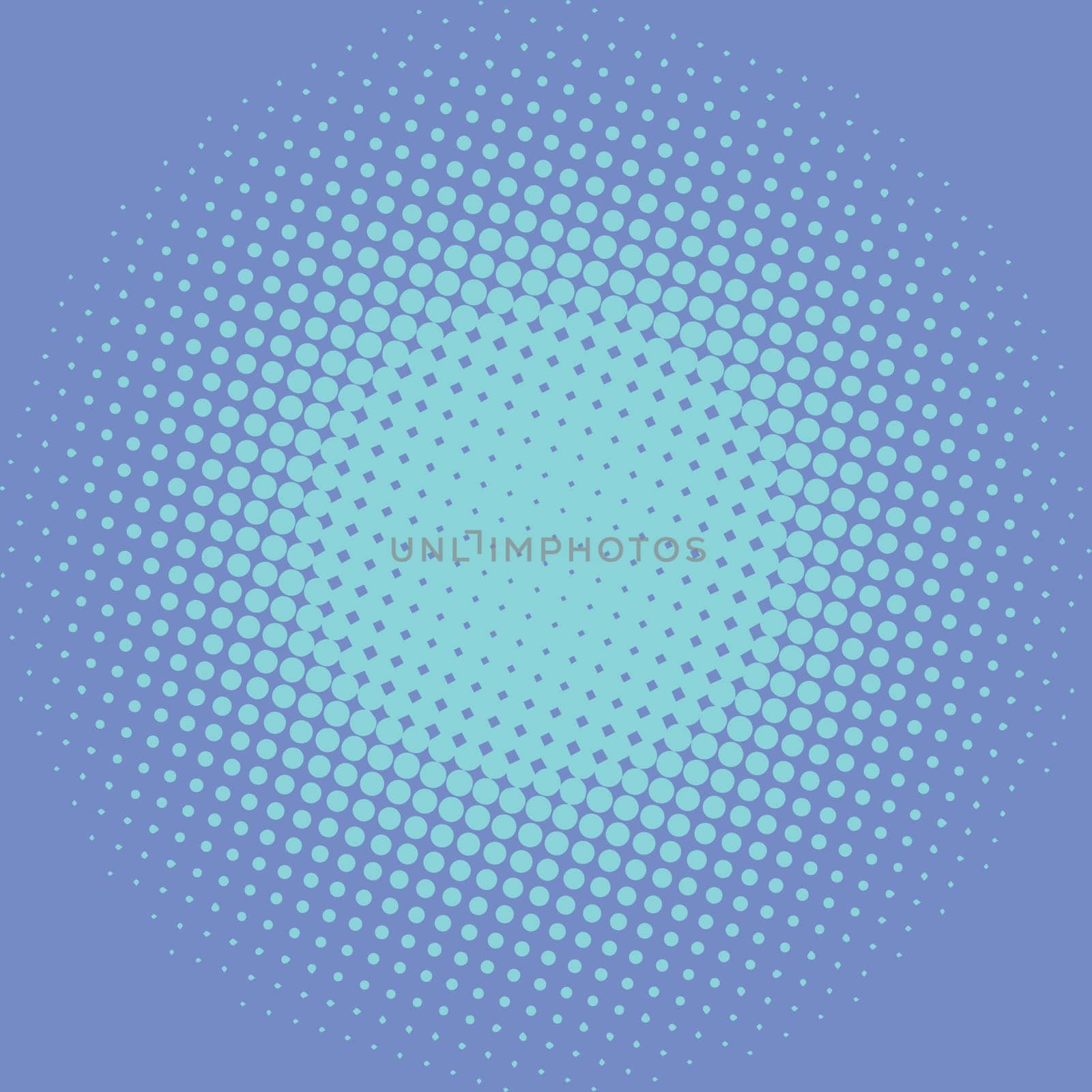 Blue pop art retro background with light effect, vector illustration