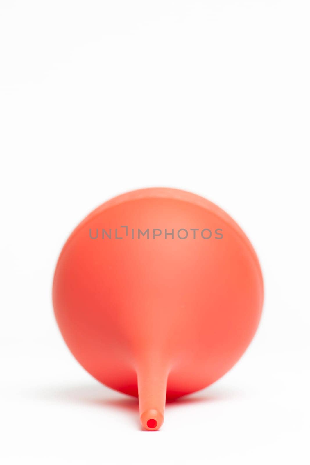 Enema for washing on white background