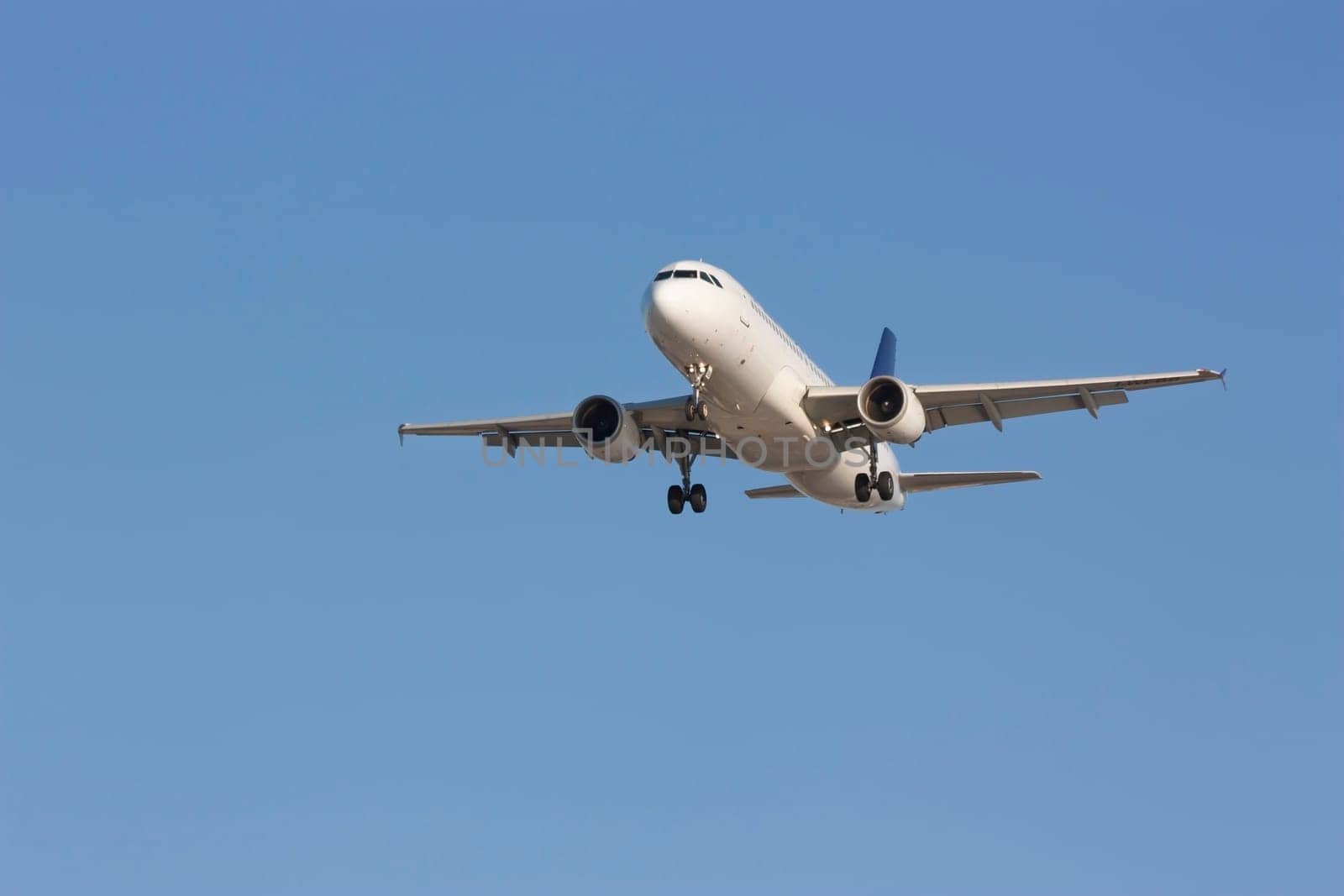 Aircraft airliner airplane in the sky