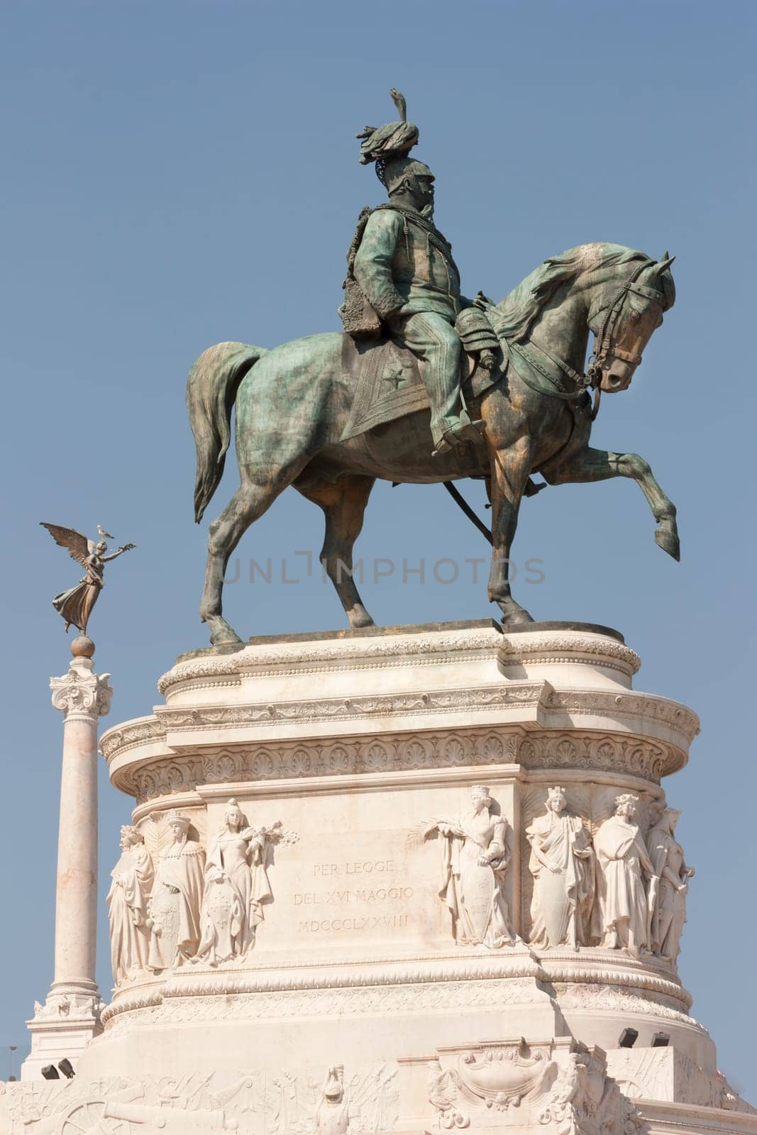 Statue of Vittorio Emanuele II at the Vittoriano in Rome
