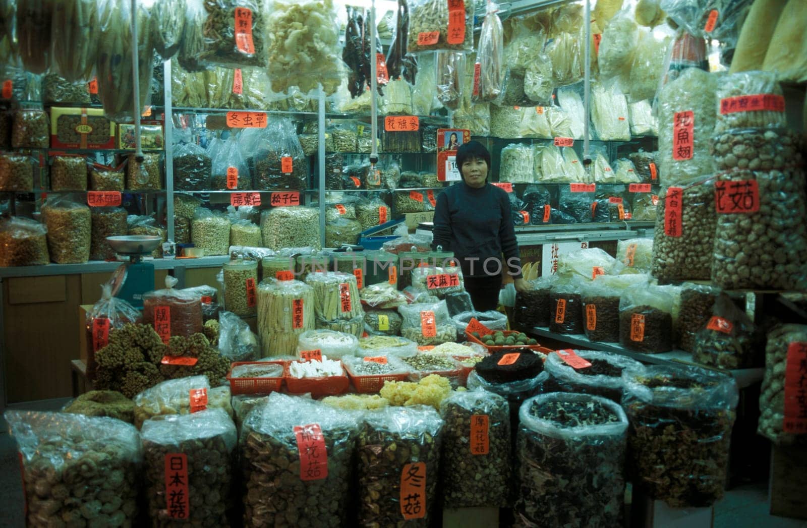 the Market in the city of Canton or Guangzhou in the north of Hongkong in the province of Guangdong in china in east asia.