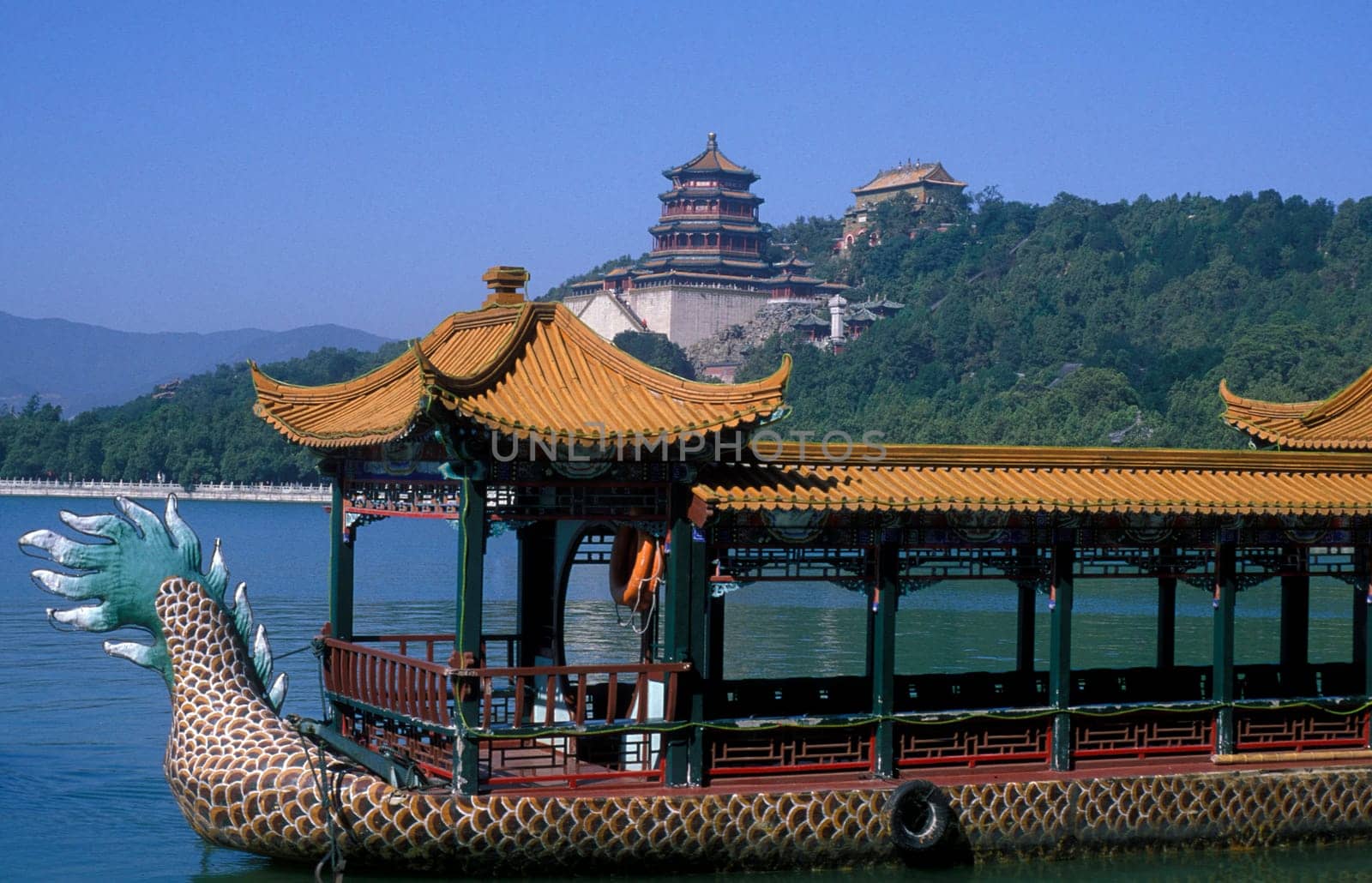 the summer palace in the city of beijing in the east of china in east asia.