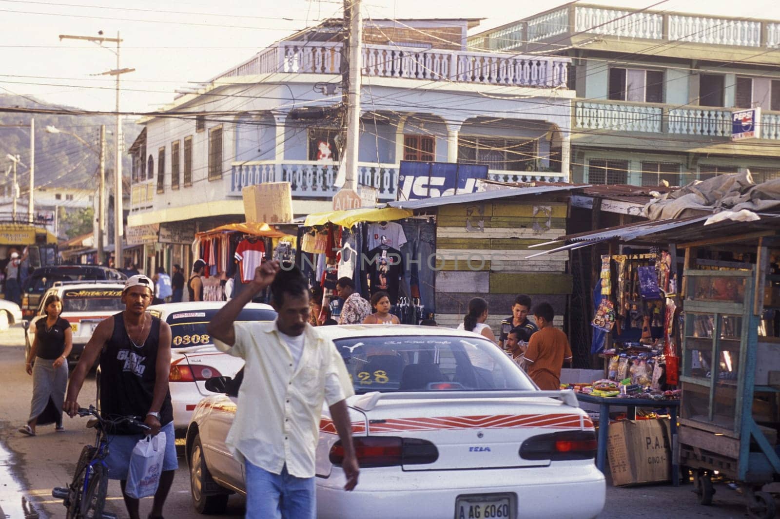 the city of Tela near San Pedro Sula on the caribian sea in Honduras in Central America