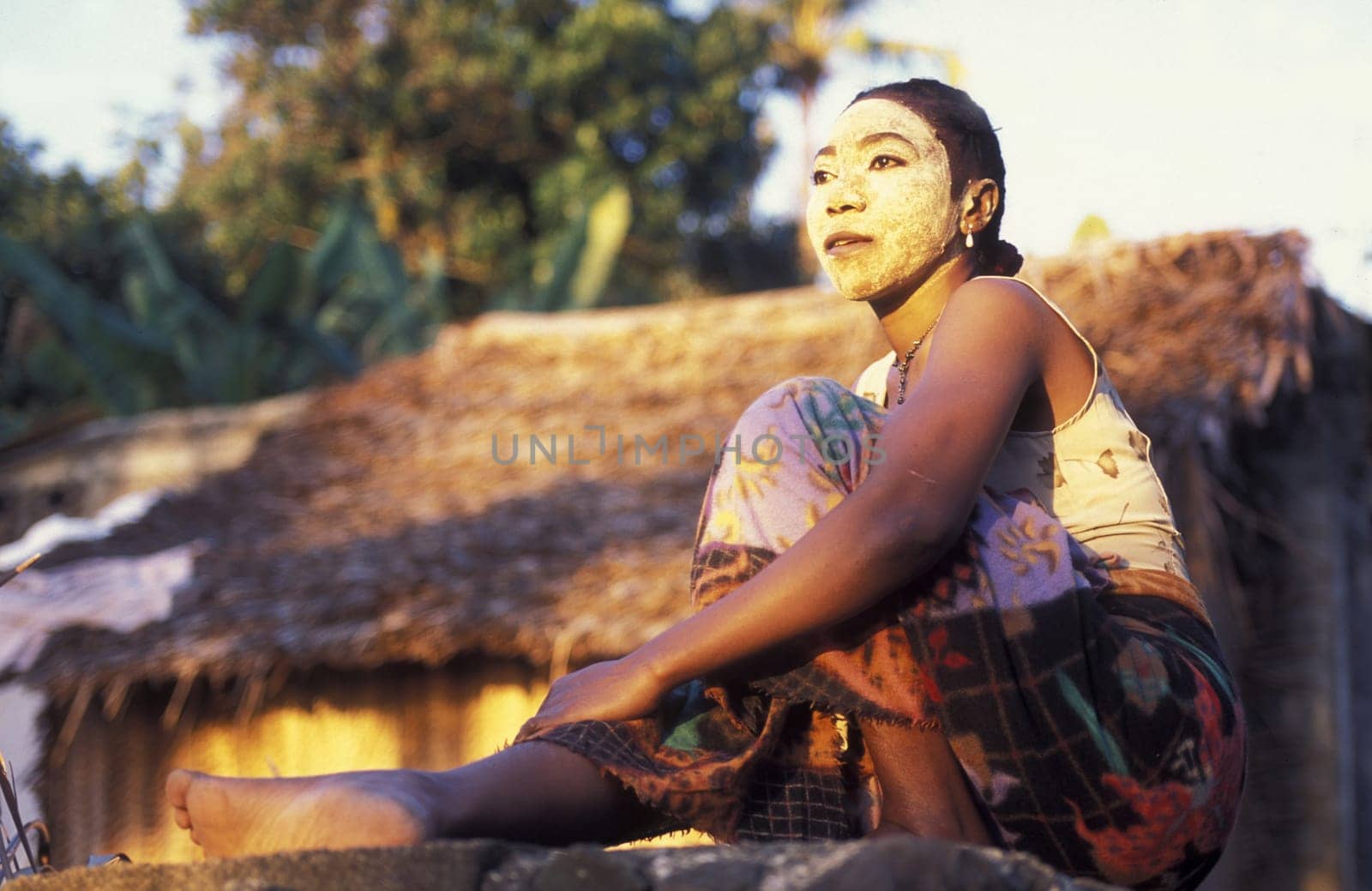a woman in the city of Moutsamudu on the Island of Anjouan on the Comoros Ilands in the Indian Ocean in Africa.