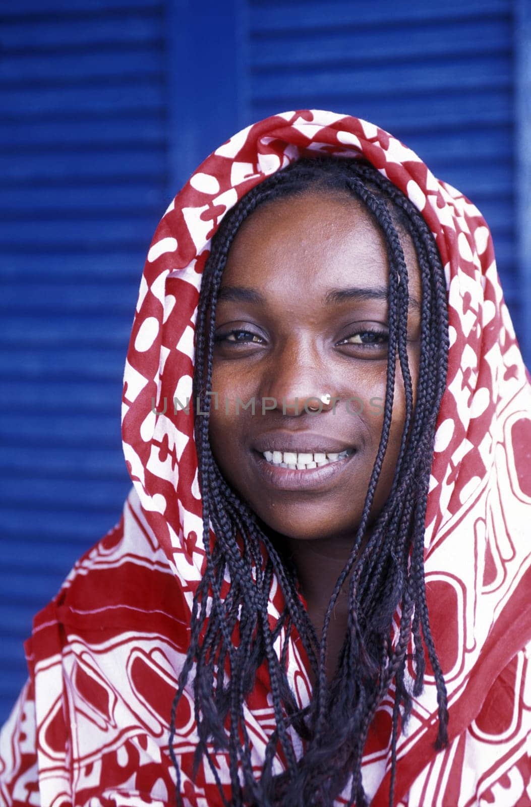 a woman in the city of Moutsamudu on the Island of Anjouan on the Comoros Ilands in the Indian Ocean in Africa.