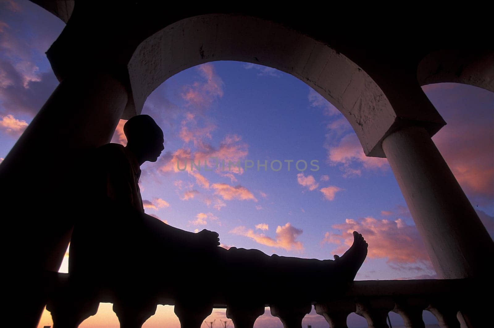 the mosque in the city of Moroni in the Island of  Comoros in the Indian Ocean in Africa