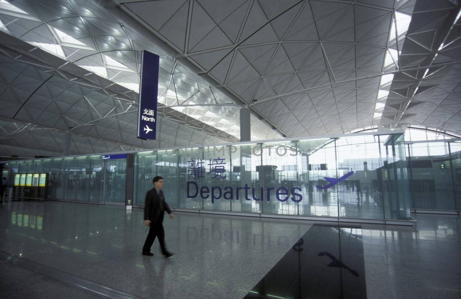 the new international airport of Hong Kong in the south of China in Asia.