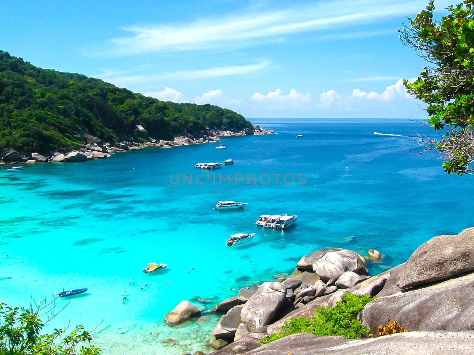 The image of the bay of Similan Islands